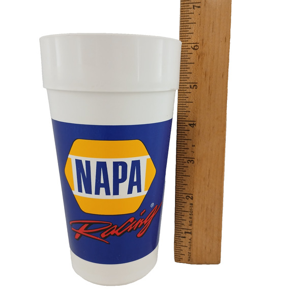 NAPA Racing Plastic Tumbler Cup Blue Yellow Logo Auto Garage NASCAR Collectible - Picture 6 of 7